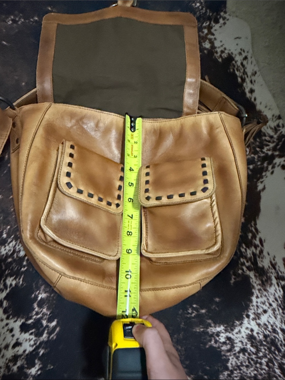STS Ranchwear Tan Leather Crossbody with Buckle Detail - Picture 6 of 6